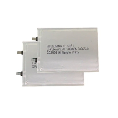 স্লিম লিপো ব্যাটারি 3.7 V 180mAh লিথিয়াম পলিমার ব্যাটারি আল্ট্রা থিন 1 মিমি