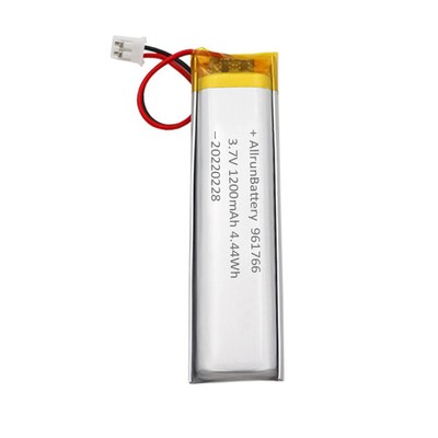 পোর্টেবল মেডিকেল ডিভাইসের জন্য 3.7V 1200mAh আল্ট্রা ন্যারো কাস্টম লি-পলিমার ব্যাটারি প্যাক
