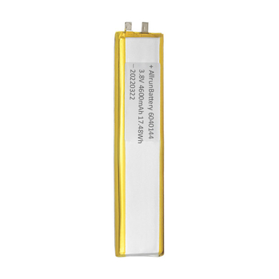 স্থায়িত্ব 4600mAh 3.8V কাস্টম লিপো ব্যাটারি সনাক্তকরণ যন্ত্রের জন্য আল্ট্রা ন্যারো