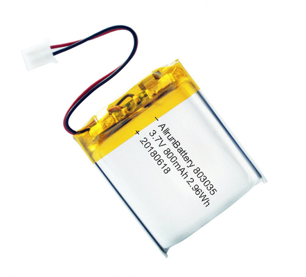 শক্তিশালী LiPo ব্যাটারি 3.7 V 800mAh রিচার্জেবল লি পলিমার ব্যাটারি প্যাক