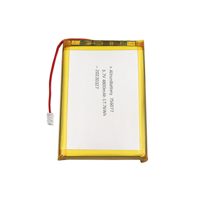 পাতলা লিথিয়াম পলিমার ব্যাটারি 3.7V 4800mAh আয়তক্ষেত্র লিথিয়াম আয়ন লিথিয়াম পলিমার