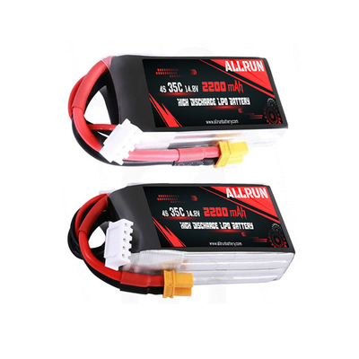 35C 14.8V LiPo ব্যাটারি প্যাক উচ্চ C রেট 4S 2200mAh LiPo ব্যাটারি