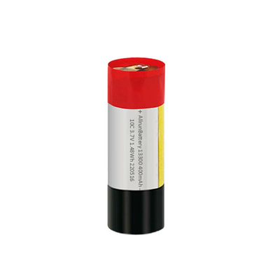 TBD 3.7 V 400mAh কাস্টম লিপো ব্যাটারি 13300 নলাকার লি পলিমার ব্যাটারি
