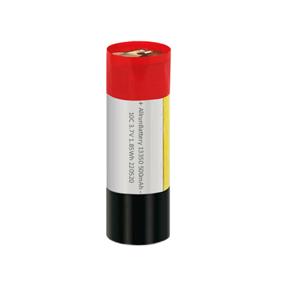 10C 3.7V 500mAh কাস্টম লিপো ব্যাটারি হালকা নলাকার লি পলিমার ব্যাটারি