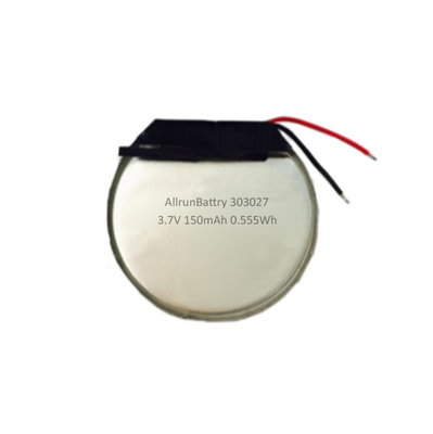 GPS স্থিতিশীল গোলাকার LiPo ব্যাটারি 3.7 V 150mah কাস্টম লিথিয়াম পলিমার ব্যাটারি