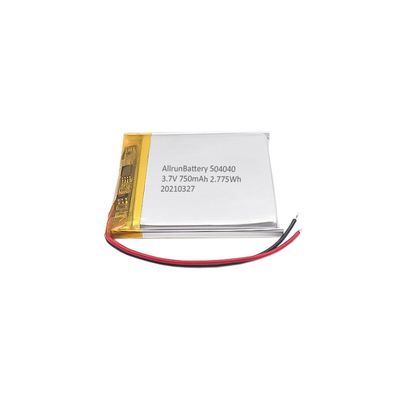হালকা 3.7 V LiPo ব্যাটারি 750mAh রিচার্জেবল স্কয়ার লিপো ব্যাটারি প্যাক
