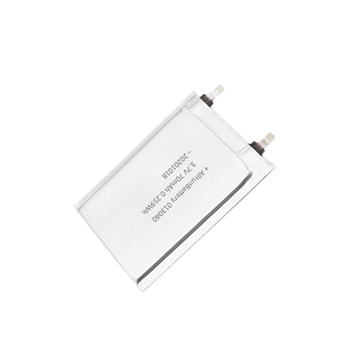 RFID ইলেক্ট্রনিক ট্যাগের জন্য TBD 3.7V 70mAh আল্ট্রা থিন লিপো ব্যাটারি