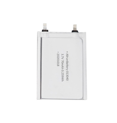 RFID ইলেক্ট্রনিক ট্যাগের জন্য TBD 3.7V 70mAh আল্ট্রা থিন লিপো ব্যাটারি