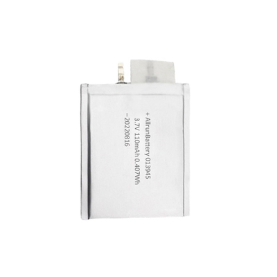 স্মার্ট কার্ড আল্ট্রা থিন লিপো ব্যাটারি 110mAh 3.7V লং সাইকেল লাইফ ব্যাটারি
