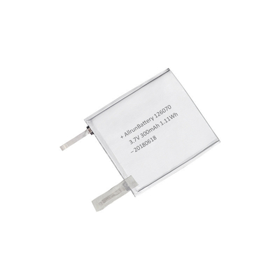 MP5 প্লেয়ারের জন্য OEM 1C 3.7V 300mAh আল্ট্রা থিন লিথিয়াম পলিমার ব্যাটারি