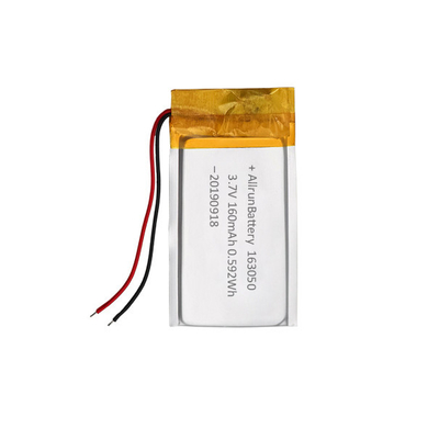 160mAh 163050 রিচার্জেবল লিথিয়াম আয়ন পলিমার ব্যাটারি প্যাক 3.7 V