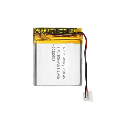 3.7V 300mAh আল্ট্রা থিন লিপো ব্যাটারি কাস্টম লিথিয়াম ব্যাটারি 204050