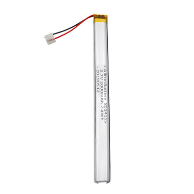 পেন ড্রাইভ স্টিকের জন্য নির্ভরযোগ্য 3.7 V 2000mAh কাস্টম লিপো ব্যাটারি আল্ট্রা ন্যারো