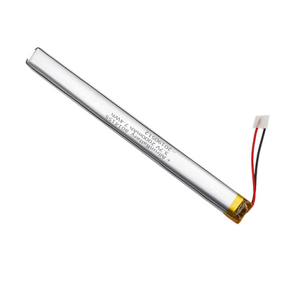 পেন ড্রাইভ স্টিকের জন্য নির্ভরযোগ্য 3.7 V 2000mAh কাস্টম লিপো ব্যাটারি আল্ট্রা ন্যারো