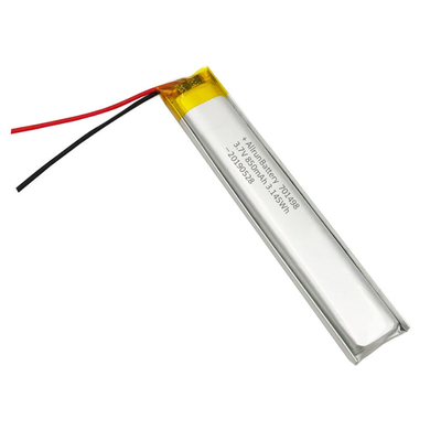 হালকা 3.7 V 850mAh LiPo ব্যাটারি আল্ট্রা ন্যারো কাস্টম LiPo ব্যাটারি