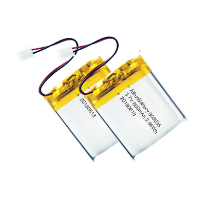 শক্তিশালী LiPo ব্যাটারি 3.7 V 800mAh রিচার্জেবল লি পলিমার ব্যাটারি প্যাক