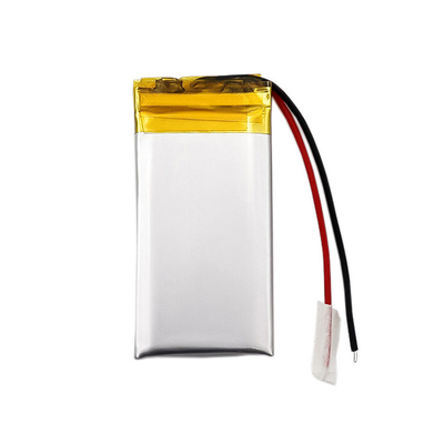 পাতলা 3.7V 380mAh LiPo ব্যাটারি কাস্টম লি আয়ন রিচার্জেবল ব্যাটারি