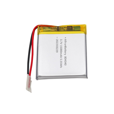 আয়তক্ষেত্র লিথিয়াম পলিমার ব্যাটারি 1500mAh 3.7 V পলি লিথিয়াম ব্যাটারি
