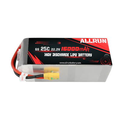 পাওয়ার টুল হাই ডিসচার্জ LiPo ব্যাটারি প্যাক 25C 22.2V 6S 16000mAh