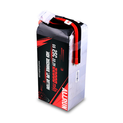 25C 6S 22000mAh LiPo ব্যাটারি 22.2V উচ্চ সি রেট LiPo ব্যাটারি প্যাক