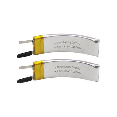 VR ব্যাটারি লি পলিমার 3.7 V 43mAh কার্ভড রিচার্জেবল ব্যাটারি LiPo