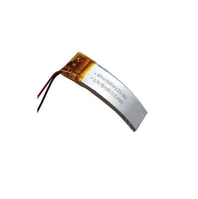 AR কার্ভড LiPo ব্যাটারি 85mAh 3.7 V রিচার্জেবল লিথিয়াম ব্যাটারি