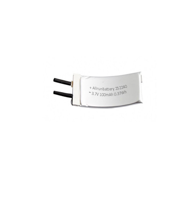 কাস্টম 3.7 V 100mAh LiPo ব্যাটারি 1C কার্ভড লিথিয়াম পলিমার ব্যাটারি