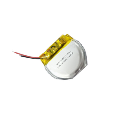 কাস্টম রাউন্ড লিথিয়াম পলিমার ব্যাটারি 3.7 V 120mAh LiPo ব্যাটারি