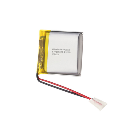 স্কয়ার লিথিয়াম পলিমার ব্যাটারি প্যাক 3.7 V 900mAh লি পো ব্যাটারি