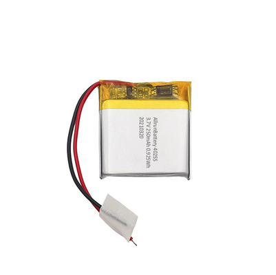 হালকা 3.7 V 250mAh LiPo ব্যাটারি স্কোয়ার লিথিয়াম আয়ন পলিমার রিচার্জেবল ব্যাটারি