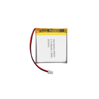 স্কয়ার লিপো ব্যাটারি 400mAh 1C 3.7 V Li পলিমার রিচার্জেবল ব্যাটারি