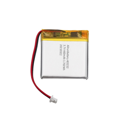 3.7V 460mAh হালকা IoT ব্যাটারি প্যাক রিচার্জেবল স্কয়ার লিপো ব্যাটারি প্যাক