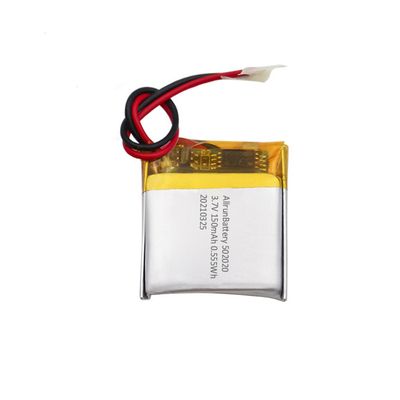 শক্তিশালী 3.7 V 150mAh রিচার্জেবল স্কয়ার লিপো ব্যাটারি প্যাক 502020