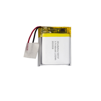 PCM স্কয়ার আকৃতির ব্যাটারি রিচার্জেবল 3.7 V 360mAh LiPo ব্যাটারি
