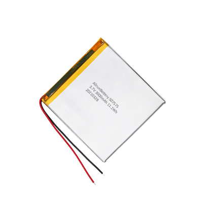 রিচার্জেবল স্কয়ার লি আয়ন পলিমার ব্যাটারি 3.7 V 3000mah LiPo ব্যাটারি
