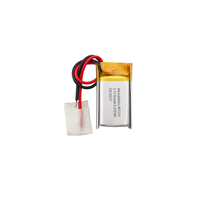 IoT স্মার্ট ডিভাইসের জন্য 1C 55mAh 3.7 V Small Li Poly ব্যাটারি 401119