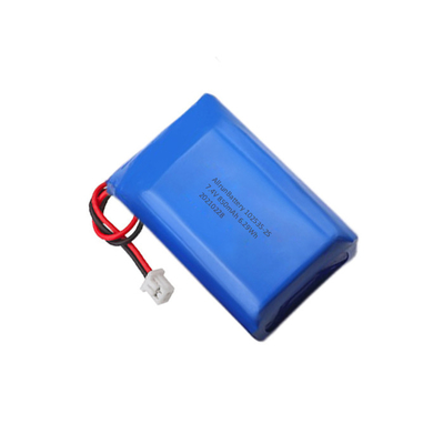 2S1P লিথিয়াম ব্যাটারি প্যাক শক্তিশালী 7.4 V 850mAh লিথিয়াম পলিমার ব্যাটারি