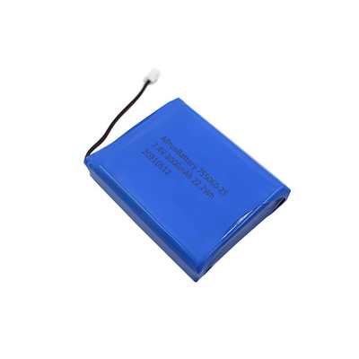 2S1P 7.4V 3000mAh মেডিকেল লিথিয়াম ব্যাটারি প্যাক শক্তিশালী রিচার্জেবল