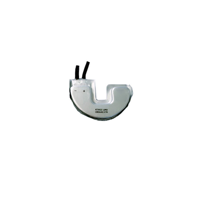 নভেল 190mAh 3.7 V লিথিয়াম-আয়ন পলিমার ব্যাটারি C আকৃতির LiPo ব্যাটারি