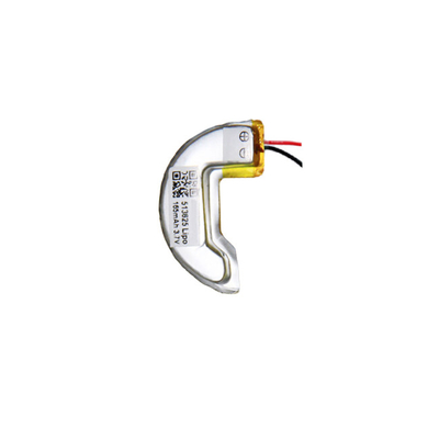 পাওয়ার সলিউশন কাস্টম সি আকৃতির LiPo ব্যাটারি 3.7 V 165mAh উচ্চ নির্ভরযোগ্যতা