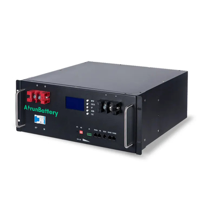 20KW 48V 51.2V এনার্জি স্টোরেজ ব্যাটারি প্যাক স্ট্যাকযোগ্য সার্ভার র্যাক LiFePO4 ব্যাটারি